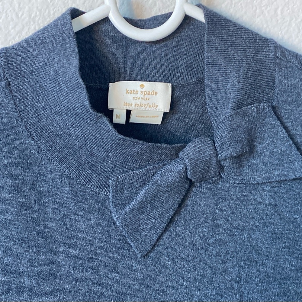 Kate Spade Grey Bow Detail Sweater